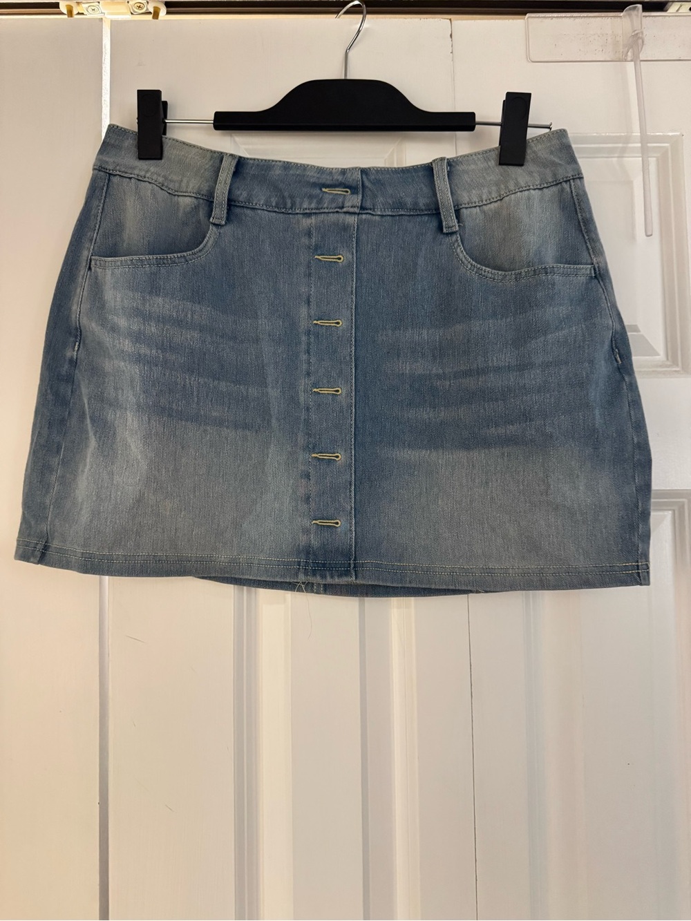 NWT Halara Flex High Waist Denim Mini Skirt L